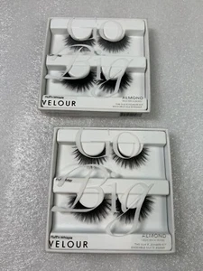 Velour Lashes ALMOND KIT Fluff'n Edgy & Whispie -4 Pairs - Authentic & NEW - Picture 1 of 2
