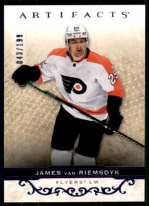 2021-22 UD Artifacts Base Royal Blue #62 James van Riemsdyk /199