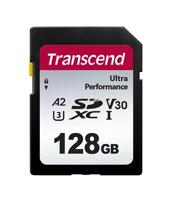 128GB Transcend UHS-I SD 340S Ultra Performance SD Card U3 A1 V30 - Image 1 of 2
