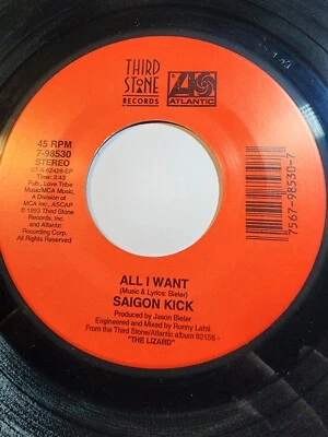 Saigon Kick, Love Is On The Way / All I Want, 7" 45rpm VG+ F8 - Image 1 of 2