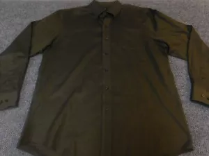 Jos A Bank MEns Shirt Large green Travelers Collection regular - Picture 1 of 10