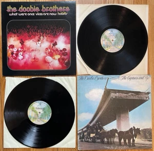 Doobie Brothers What Were Once Vices Are Now Habits + Captain & Me Vinyl LP Lot - Picture 1 of 12