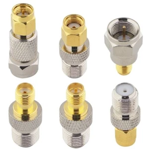 Zestaw F do SMA/RP-SMA 6-pak Typ F do SMA i RP SMA Zestaw SMA na RG6 Adapter Femal - Zdjęcie 1 z 6