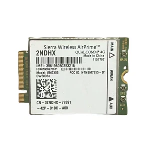 Dell Wireless DW5808e 4G LTE EM7355 WWAN Module Card 2NDHX NPR73 PN01C 4GP3D - Picture 1 of 1