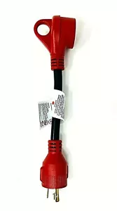 RV 30 amp Generator Adapter MALE 3 prong Twist Lock to 30 amp FEMALE - Picture 1 of 4