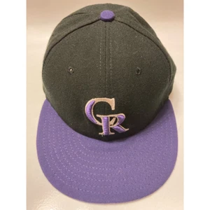 Colorado Rockies New Era Mens Baseball Cap Hat Black Purple On-Field MLB 7 - Picture 1 of 7