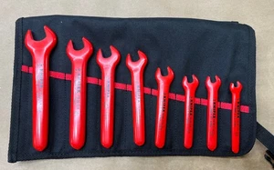 Knipex 1000V iec 60900 8 piezas Juego de llaves de extremo abierto aisladas tamaños 1/4" a 3/4" - Imagen 1 de 12
