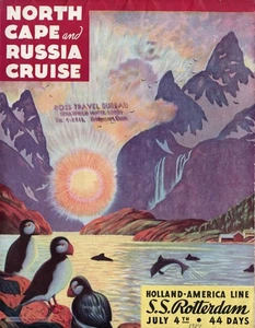 1934 Holland America ROTTERDAM Large Cruise Brochure w/ Deck Plans & Interiors - Picture 1 of 5