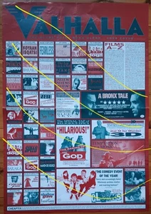 1995 Valhalla cinema program poster - CLERKS, Bronx Tale, Temptation of a Monk - Picture 1 of 2