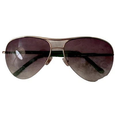 Gafas de sol para mujer Kate Spade marco tono dorado verde temple arms 140 barries Foto 1 de 3