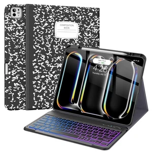 Tastatur Hülle für iPad Pro 13 Zoll (M4) 2024 mit Stifthalter - Kabellose Magn... - Bild 1 von 8
