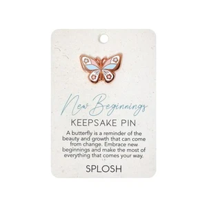 New Beginnings Keepsake Pin Life Change Move Retirement Travel Gift Brooch Charm - Picture 1 of 4