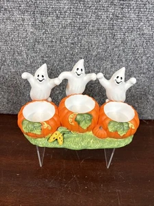 Partylite ~ Ghost Trio ~ Teelicht Kerzenhalter ~ Halloween Kürbis Deko P7262 K - Bild 1 von 6