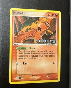 Pokemon Card Ex Deoxys Numel 68/107 2005 Reverse Holo - Picture 1 of 13