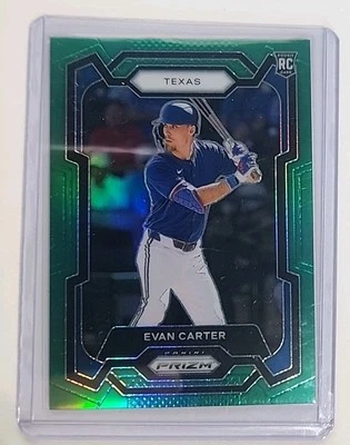 2024 Panini Prizm Baseball, Evan Carter #274, RC, Green, Texas Rangers - Image 1 of 2