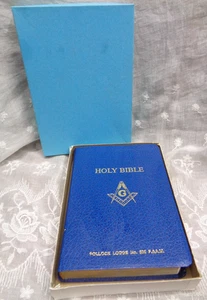 HEILIGE BIBEL Altes & Neues Testament MAURERMEISTERAUSGABE Erbstück 1995 Pollock Lodge - Bild 1 von 5