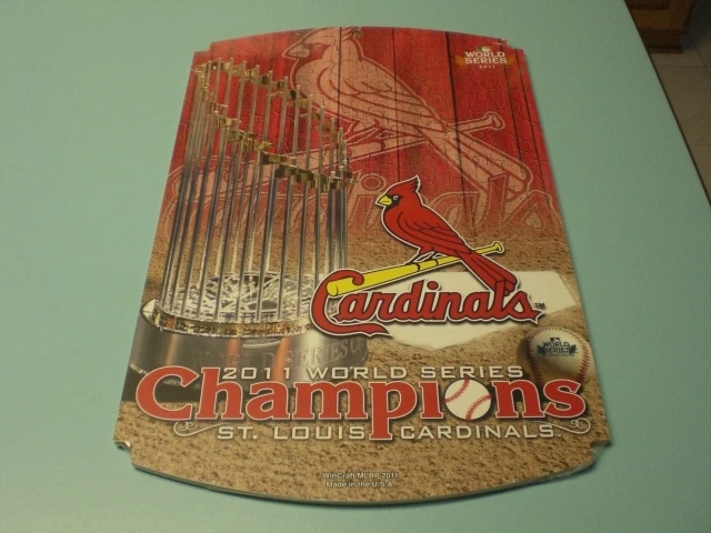 2011 ST. LOUIS CARDINALS WORLD SERIES CHAMPIONS WOOD SIGN - Image 1 of 1