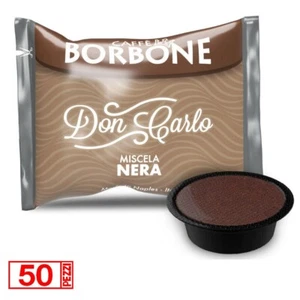 50 Kapseln Kaffee Bourbon schwarze Mischung Don Carlo kompatibel Lavazza A Modo Mio - Bild 1 von 8