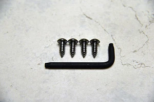 Anti-Theft *BLACK NICKEL* Security Screws for DODGE RAM 1500 REAR License Plate - Picture 1 of 5