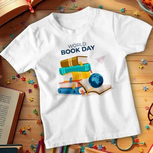 Boys Girls Books World Book Day T-Shirts Tee Costume Outfits Apparel #WBD - Picture 1 of 35