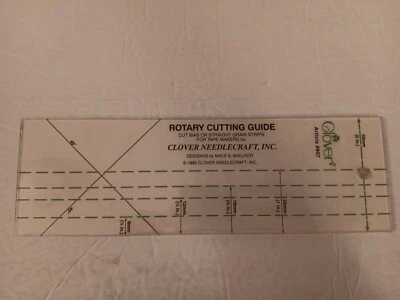 Clover Needlecraft 807 Guía de corte giratoria para cortar tiras de sesgo o grano recto Foto 1 de 4