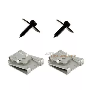 4Pcs Undercar Shield Clip Nuts and Sheet Metal Screws For Mercedes W124 W125 - Picture 1 of 5