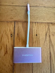Adaptateur Secteur Lention USB-C vers USB-A C13 Or Rose 1:3 Compatible Apple - Photo 1/5