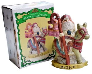 Vintage Fine Porcelain Santa Collection MEXICO Santa Figurine 4.5" Collectible - Picture 1 of 7