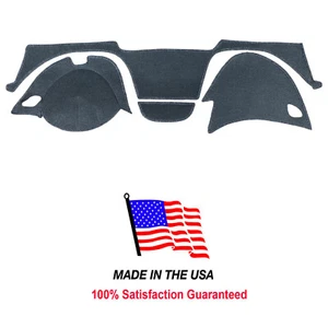 Gray Carpet Dash Cover Compatible w/ Chevy Impala 2014-2020 w/ Collision Warning - Picture 1 of 11