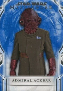 Star Wars Masterwork 2018 Blue Base Card 81 Admiral Ackbar - Picture 1 of 1