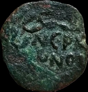 Judaea, Porcius Festus, Procurator Under Nero 59-62 AD, AE Prutah.Palm Branch - Picture 1 of 2