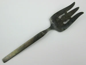 Oneida Community Twilight Cold Meat Serving Fork 8 5/8 in Serving Silver Plate - Picture 1 of 9