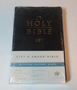 New Crossway Holy Bible ESV Gift And Award Bible Black Imitation Leather Sealed - Picture 1 of 4