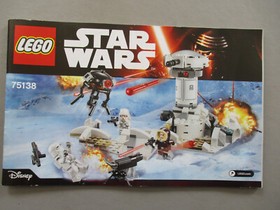 LEGO STAR WARS 75138 HOTH ATTACK INSTRUCTION BOOKLET