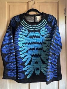 BNWOT MARY KATRANTZOU ADIDAS Monster Mesh Sweatshirt Size 18 - Picture 1 of 9