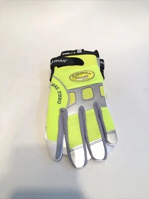Caiman MAG Hi-Vis 山羊谷物皮革工作手套 M 2980-4 — 第 1/3 张图片
