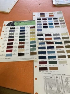 1979 FORD-LINCOLN-MERCURY AUTOMOTIVE DUPONT Exterior & INTERIOR Paint Chips - Imagen 1 de 1