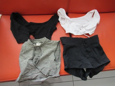 Lote de 4 clásicos de entrenamiento Fredericks of Hollywood & Ujena - 3 tops, 1 corto NUEVO Foto 1 de 4