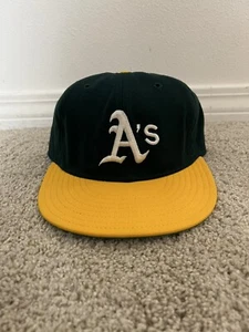 New Era Oakland A's Athletics Wool Hat Dupont Pro Model Fitted 7 5/8 Vintage Cap - Picture 1 of 8