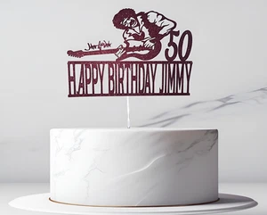 Personalised Jimi Hendrix cake topper birthday Electric guitar rock music 60s - Picture 1 of 2