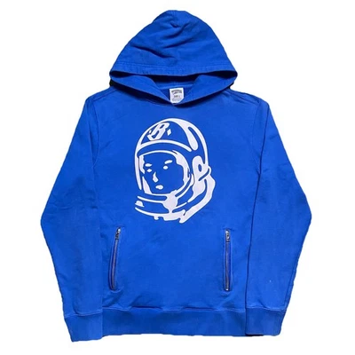 亿万富翁男孩俱乐部连帽衫大号宇航员布贴刺绣拉链口袋Y2K — 第 1/4 张图片