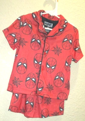 Boy's Spiderman Short Sleeve & Shorts 100% Polyester Pajamas Sleepwear  Size 5T - Image 1 of 4