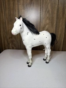 AMERICAN GIRL DOLL HORSE SPARKS FLYING KAYA'S SPOTTED PONY FOAL WHITE DAPPLED - Picture 1 of 13
