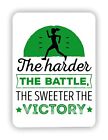 The Harder The Battle The Sweeter Workout GYM FITTNESS METAL SIGN PLAQUE Poster