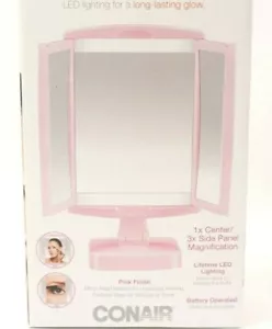 Conair True Glow 23684 LED Magnifying Mirror Pink New in Box - Picture 1 of 5