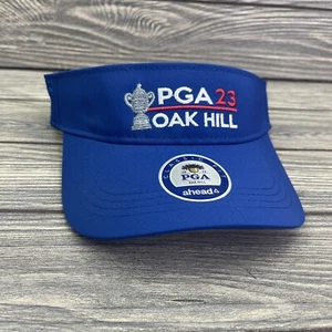 ahead Lightweight Classic Blue Oak Hill 2023 PGA Championship Tour Visor Hat - Picture 1 of 8