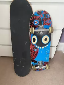 Skateboard komplett mit langem Brett und Werkzeugen - Bild 1 von 2