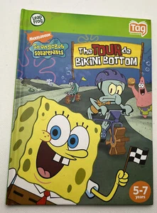 LeapFrog Tag book Spongebob Squarepants The Tour de Bikini Bottom 2007 5-7 year - Picture 1 of 3