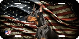 DOBERMAN PINSCHER LATERAL PUEDE PERSONALIZAR NOVEDAD METAL MATRÍCULA H - Imagen 1 de 4