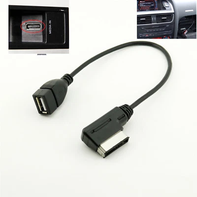 Media-In AMI MMI MDI AUX to USB Adapter Cable Interface for Audi Q5 Q7 R8 A4 VW - Image 1 of 4